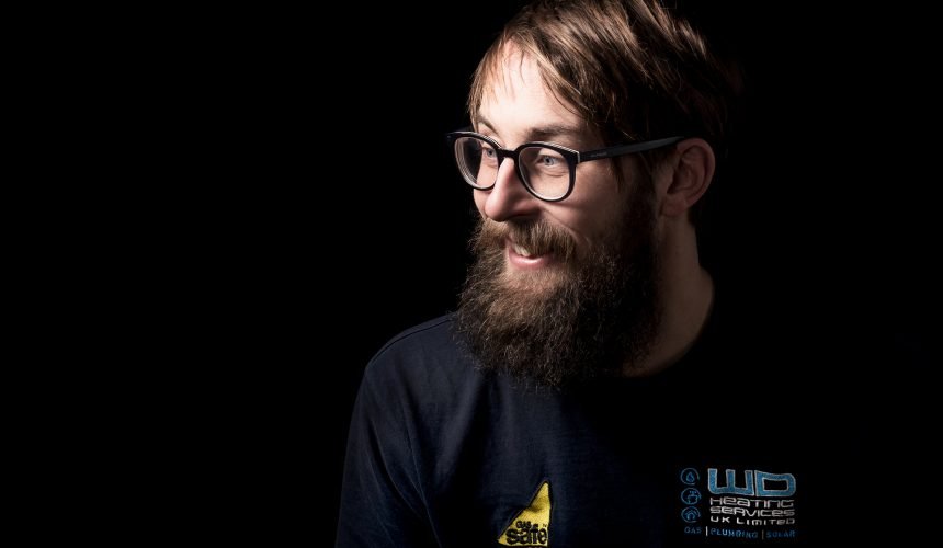 headshot of bearded man